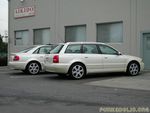 Pearl white sedan and a rare pearl white avant
