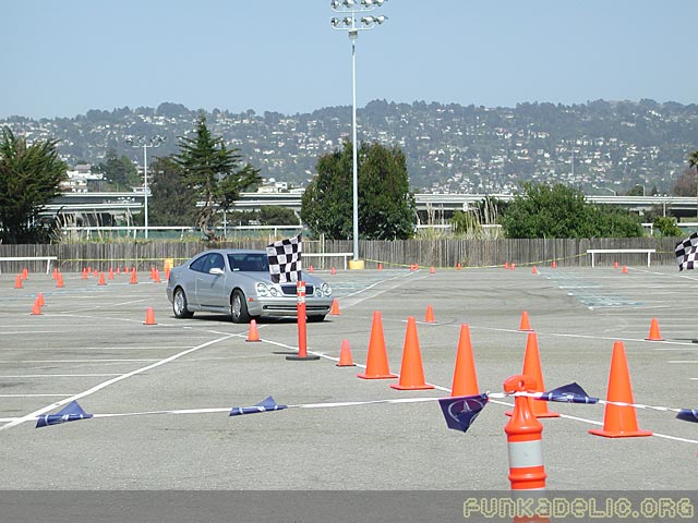 CLK rounding the last turn.