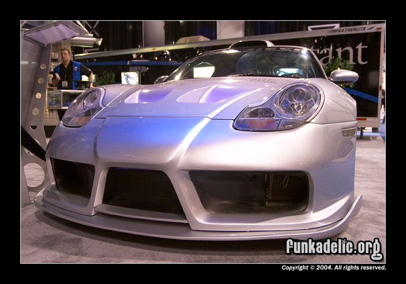 Patritti Rennsport Design's F1 Status 996TT in the Xtant booth