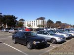 The parking lot near the hot lap course