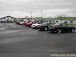 several miatas showed up in the afternoon in preparation for an event on saturday