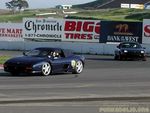 Dennis in his Porsche 928 S4 behind the Ferrari F355 Spider