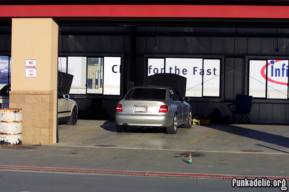 Me cooling off in the garage