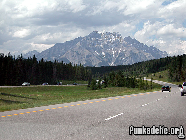 entering Banff National Park