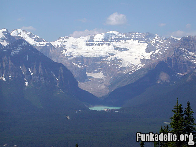 Lake Louise from 6750 feet