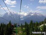 coming down the Lake Louise Signtseeing Gondola