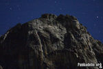 Mountain top lit only by the full moon (30 sec. exposure)