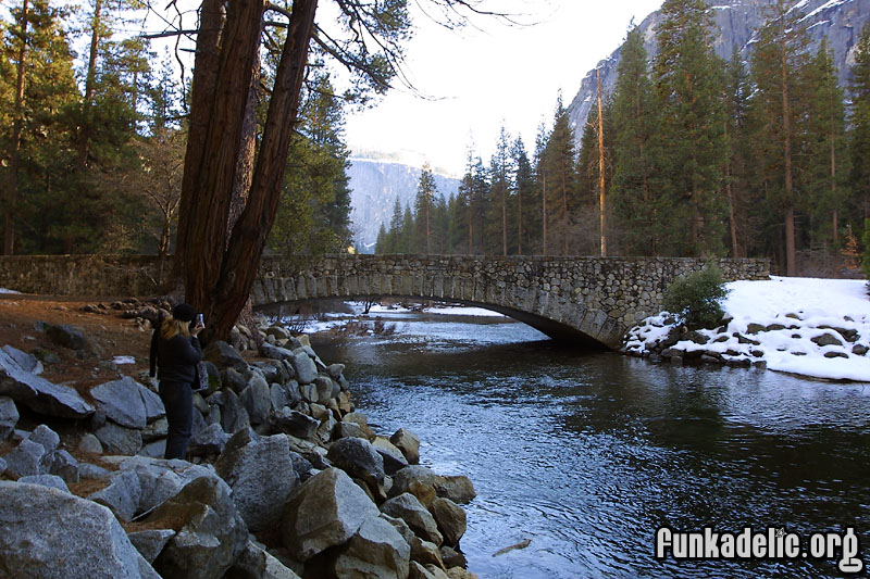 Foot bridge near the Awanee