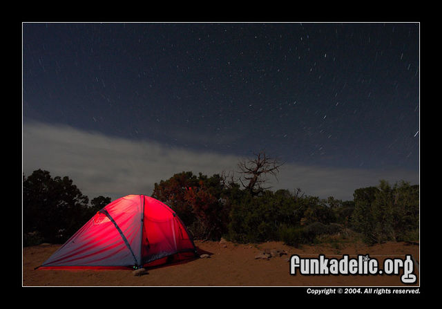 Kayenta campground, Dead Horse Point State Park (~6.5 minute exposure)