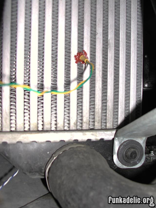 mounting of the intercooler temperature thermistor