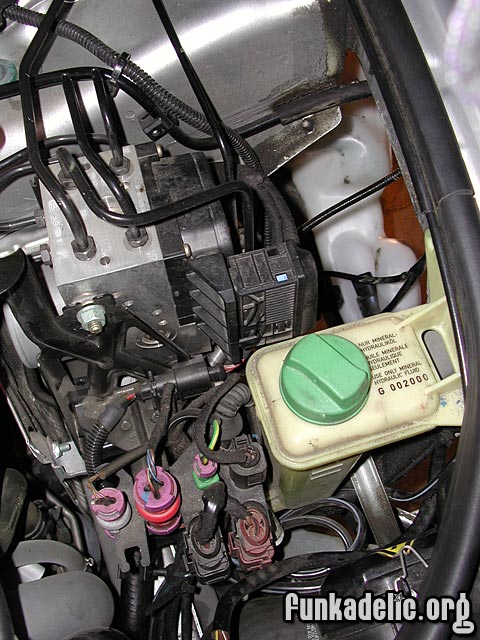 view from the engine bay